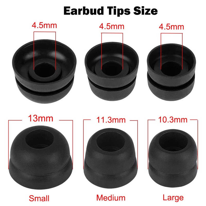 DMZHY Earbud Tips Replacement Earbud Tips Earbud Replacement Tips Earbud