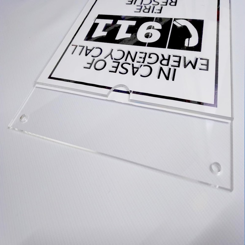 Porta hojas vertical de acrilico tamaño carta