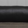 Classic Home Store Black Leatherette Draught Excluder Faux Leather Boat