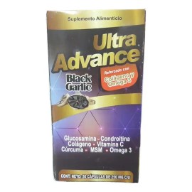 Ultra Advance Suplemento Nutricional Ajo Negro 30 Cápsulas Omega 3 Sin Sabor                                                                          