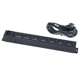 ACS-1507 - Regleta de alimentación de CA compacta de 15 A con cable desmontable de 6 pies, 7 tomacorrientes, Clavija Multicontacto