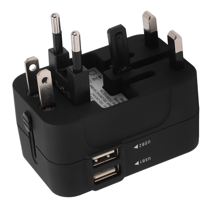 Multifunctional Power Converter with USB Ports Universal Adapter Socket