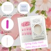 Light Pink Press on Nails Medium Square Fake Nails Pink