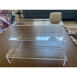 Meteou Acrylic Display Risers 9.5'' Perfume Organizer Clear Rise r9.5x6 inch, 1