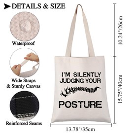 BDPWSS Chiropractor Gifts Chiropractic Assistant Gifts Spine Doctor Graduation Gift I'm Silently Judging Your Posture PT Gift (Judging posture TGCA)