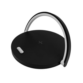 Nicoman LED Desk Lamp with Wireless Phone Charger & USB Port Charging, Touch Control, Dimmable Lamp for Kids, Adults Reading Study Desk Light |Office School Bedroom Decoration| (Wood)