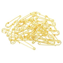 YOKIVE 32 Pcs Safety Pins, Large Metal Sewing Pins | Craft Making, Great for Clothing, Knitting, Sewing (Gold Tone, 2-Inch)