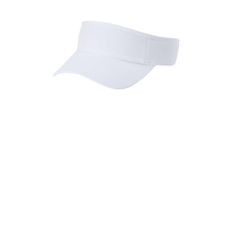 Port Authority Poly Visor White