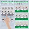 Jadeshay Dual Power Transfer Switch,63A 230VAC Manual Transfer Switch Power