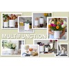 Large 7.3"+5.4" Elegant Ceramic Utensil Holder for Countertop, Cooking Utensils