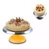 KFMX Base Giratoria Para Pasteles Repostería Acero Inoxidable