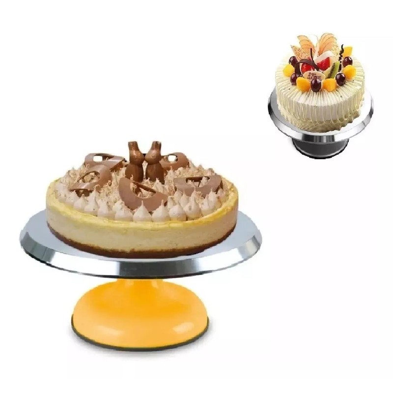 KFMX Base Giratoria Para Pasteles Repostería Acero Inoxidable