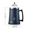 Ideus Insulated Beer Stein, 24/32oz Stainless Steel Double Walled Beer