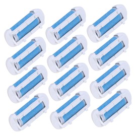 Ipetboom 12pcs Coarse Replacement Rollers for Electric Foot File Dead Skin Remover Durable Foot Care Tool for Calluses and Hard Skin Blue Pedicure Supplies