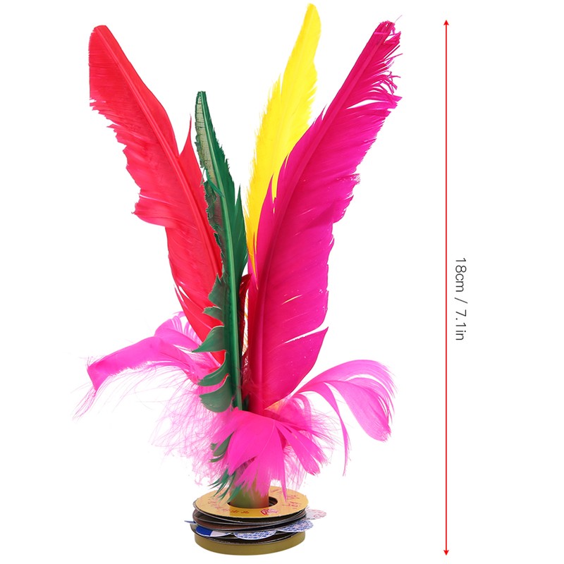 30Pcs Kick Shuttlecock Colorful Chinese Jianzi for Foot Sports Outdoor