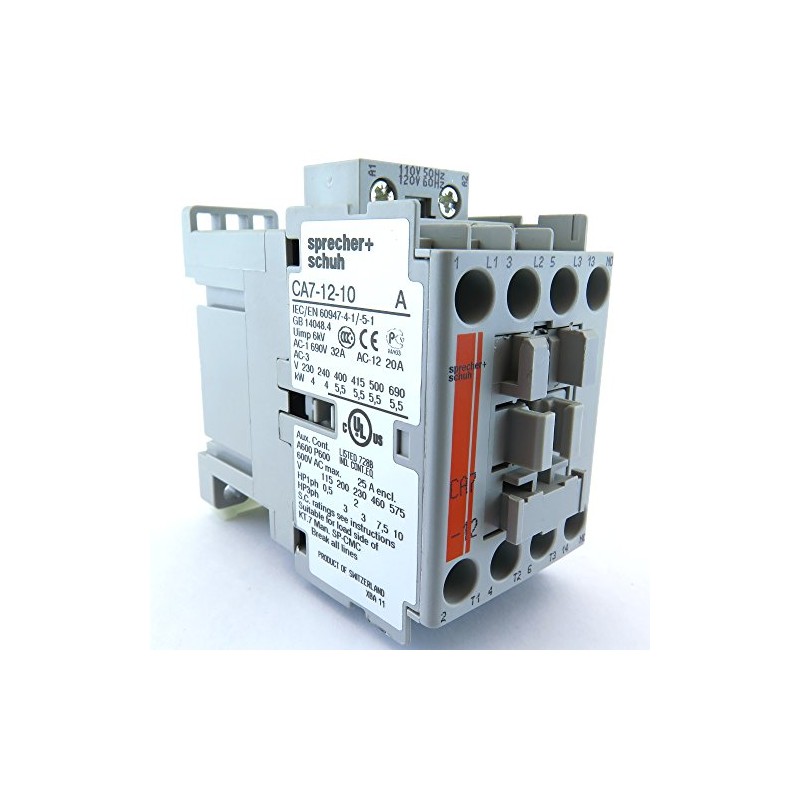 SPRECHER & SCHUH CA7-12-10-220W NON-REVERSING THREE POLE CONTACTOR 220/240V COIL