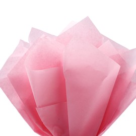 Packanewly Bulk Gift Wrapping Tissue Paper, 100 Sheets Pink, 15 x 20 Inch Gift Wrap Paper for Art Craft Festival Birthday Party Floral Pompom