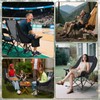 ABORON Oversized Rocking Camping Chair for Adults, Fully Padded Folding