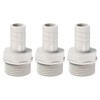 PATIKIL Hose Barb Fitting Straight 15mm Barbed G3/4 Male Thread,