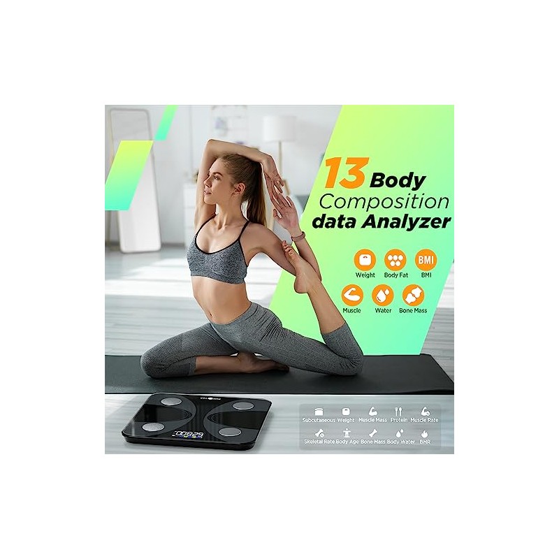 RunSTAR Body Fat Scales People with Large Display 180 kg