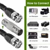 BNC Security Cameras Splitter Power Cable (BNC Female Coax Coupler)
