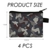 Pack of 4 Camouflage Purse, Men's Purse, Women's Purse with