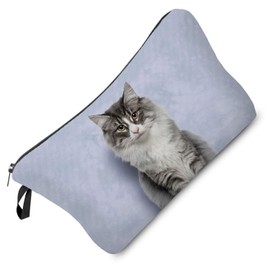 Livel lhood Cat Kitten Makeup Bag Cute Small Organizer Bag Travel Toiletry Zipper Pouch Kitty Kitten Cosmetic Bag Birthday Present for Cat Lovers Cat Mom Women Friends