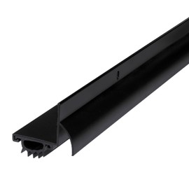 M-D Building Products 11824 36 in. Black Aluminum L-Shape Screw-on Under Door Seal