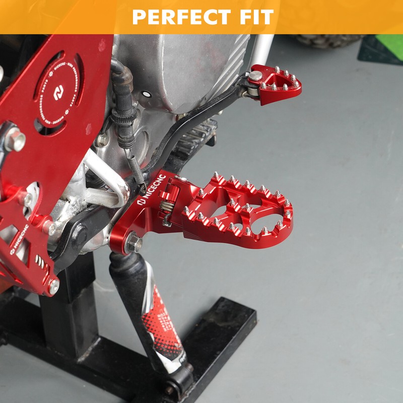 NICECNC Wide Foot Pegs Footrest For Honda XR650L 1993-2024 XR650R