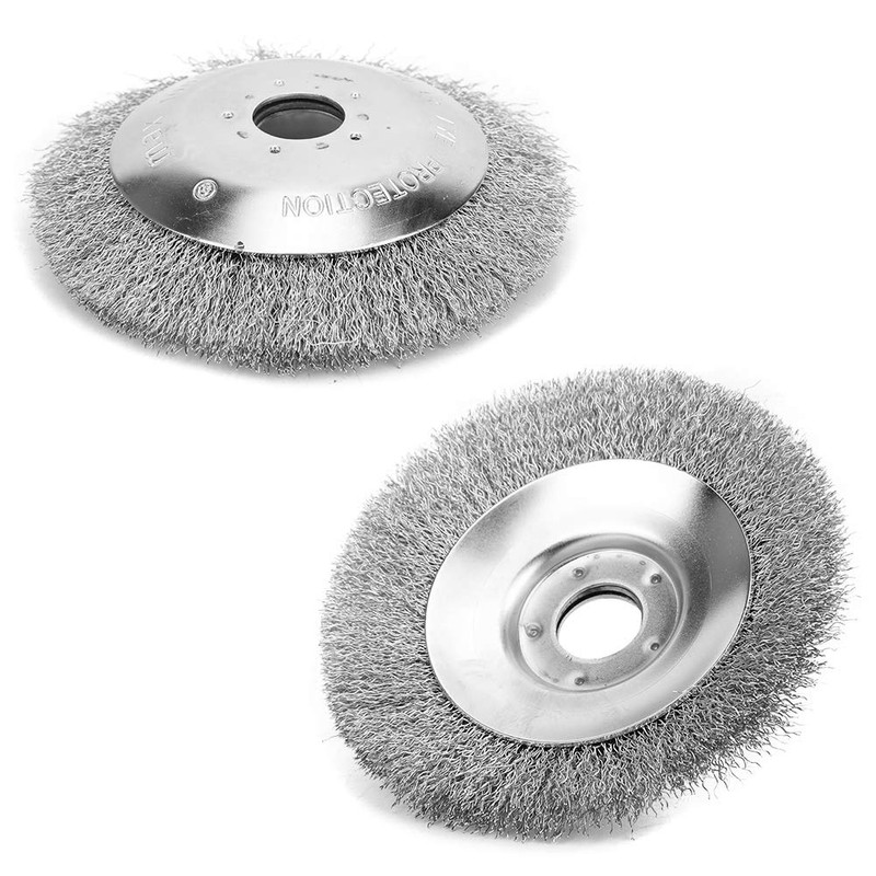 6in Derusting Weeding Wheel Mower Twisted Wire Non Rust Durable