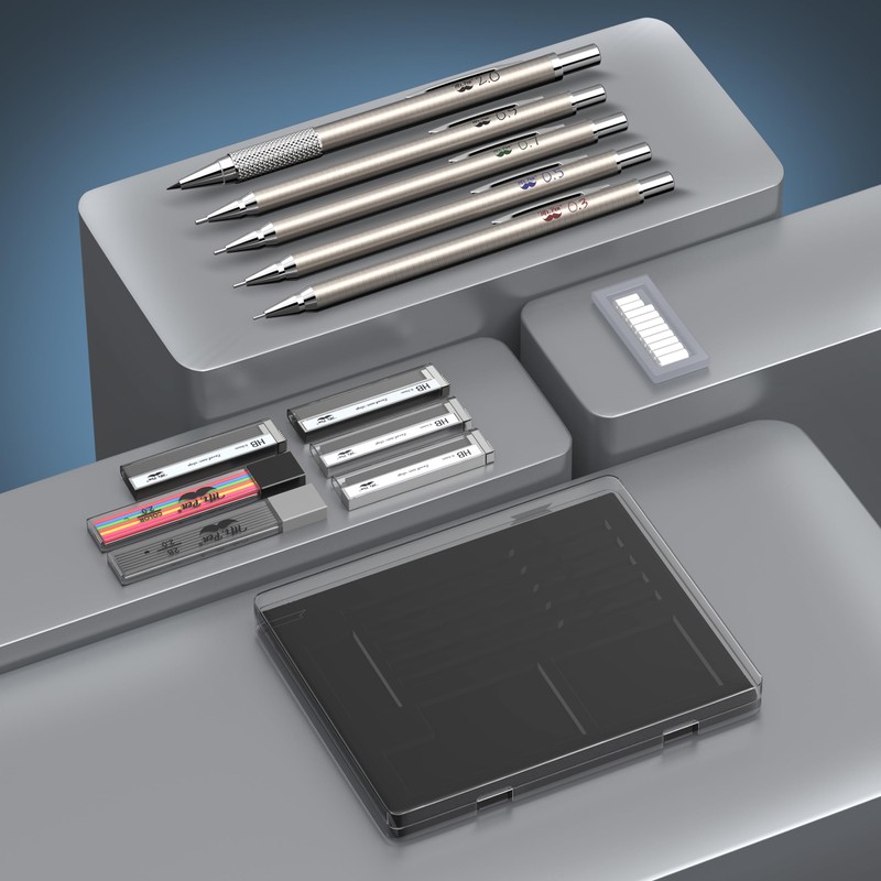 Mr. Pen- Metal Mechanical Pencil Set with Lead and Eraser