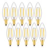 CRLight 2W 250LM LED Candelabra Bulb 2700K Warm White, 25W