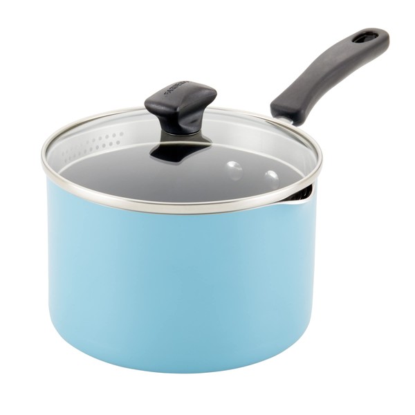 Farberware Cookstart DiamondMax Nonstick Saucepan with Straining Lid, Dishwasher Safe,