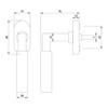 Beschläge Hamburg Window Handle: Window Lever GRO PRIME DK 20-07ZAMAK