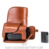 Megagear MG1193 Ever Ready Genuine Leather Camera Case Compatible with