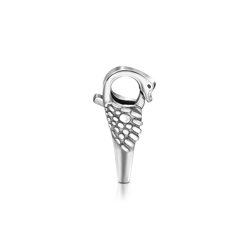 My-Bead Large Chain Clasp Swan 925 Sterling Silver XXL Double