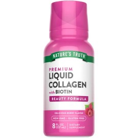 Berry-Flavored Collagen Peptides Liquid – Supports Skin, Hair, Nails & Joint Health – Daily Wellness Supplement