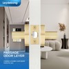 Leydebong 2 Pack Gold Interior Door Handle Passage Door Handle