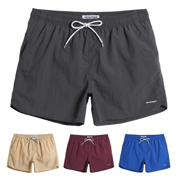 MaaMgic Mens Swim Trunks with Mesh Lining Quick Dry Mens