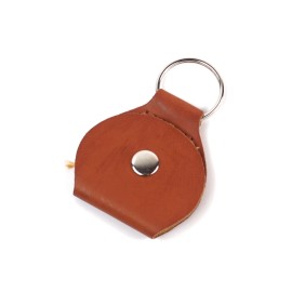 mLaval Guitar Parts Artificial Leather Keychain Guitar Pick Holder case ,Brown