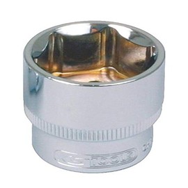KS Tools 918.1219 CHROME+ Hex Socket, 1/2-Inch, 19mm