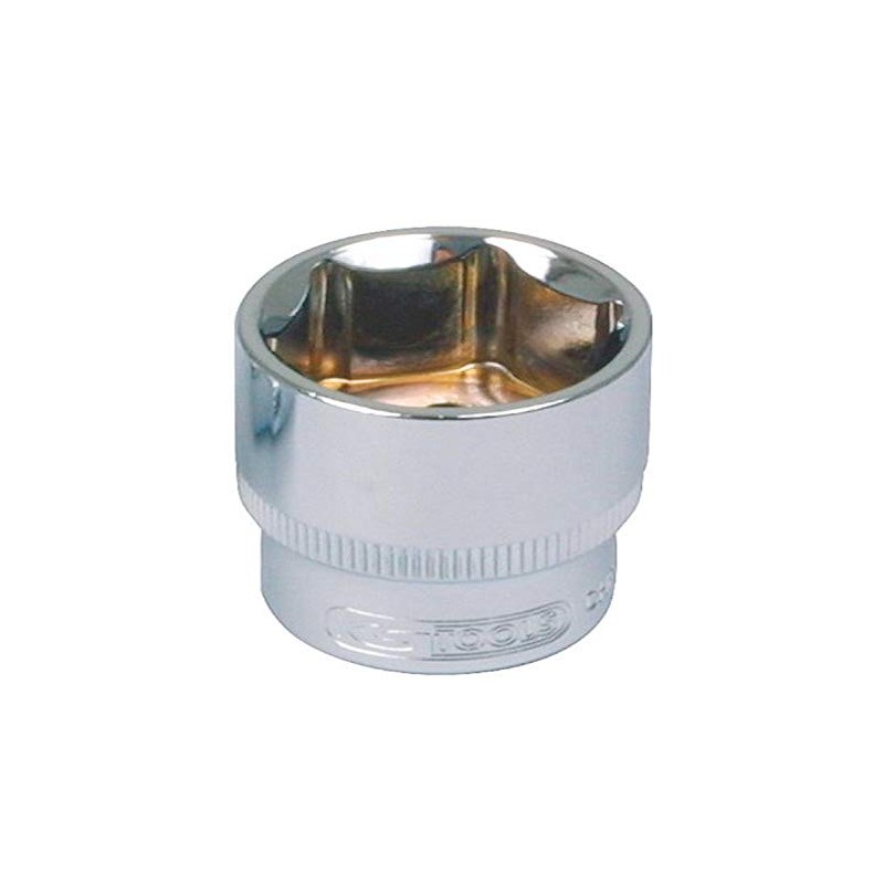 KS Tools 918.1219 CHROME+ Hex Socket, 1/2-Inch, 19mm