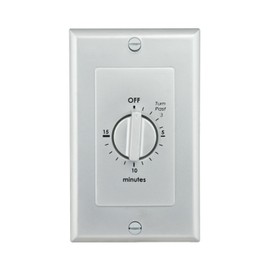 Reliance Controls WB015V Spring-Wound in-Wall Timer, 15-Minute, Silver