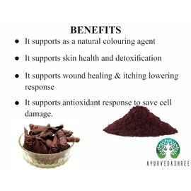 AYURVEDASHREE Alkanet Root Powder (Ratanjot/Arnebia Nobilis) - 50g I Soap Making Supplies Natural Colorant I Handmade Cosmetics