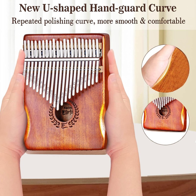 Everjoys Kalimba Thumb Piano 21 Keys, Professional Musical Instrument Finger