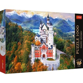 Trefl Neuschwanstein Castle, Germany 1000 Jigsaw Puzzle Premium Plus Photo Odyssey 27"x19" Unique Photographic Series, Perfect Matching of Elements, for Adults and Children from 12 Years Old