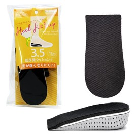 Columbus Insoles for Women, Black, Thickness 1.4 inches (3.5 cm)