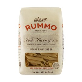 Rummo Penne Rigate Pasta N.66 - Penne Pasta Noodles, Dry Pasta, Durum Wheat Semolina Penne, Pasta from Italy - 16 Ounce (Pack of 1)
