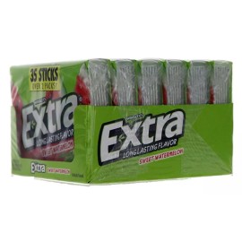 WRIGLEYS Extra Mega Pack Sweet Watermelon Chewing Gum 6 Count - 35 Pieces