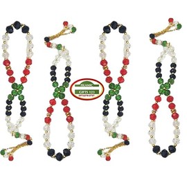 Crystal Palestine Flag Beads[ 48 Pack] Large Glass Tasbeeh-Misbaha-Rosary-Jerusalem-Al Aqsa-Dome Of Rock-QUDS Eid Decor Wholesale Islamic Gifts 123